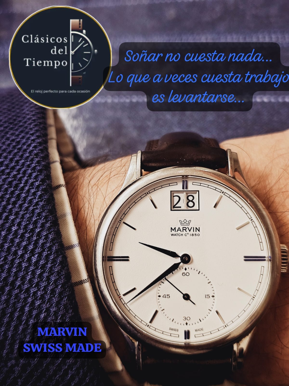 Reloj Clásico Vintage Elegante
